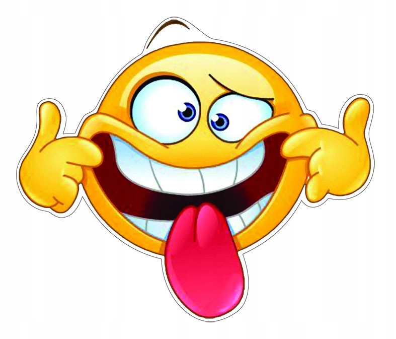 

Naklejka na samochód Buźka język emoty