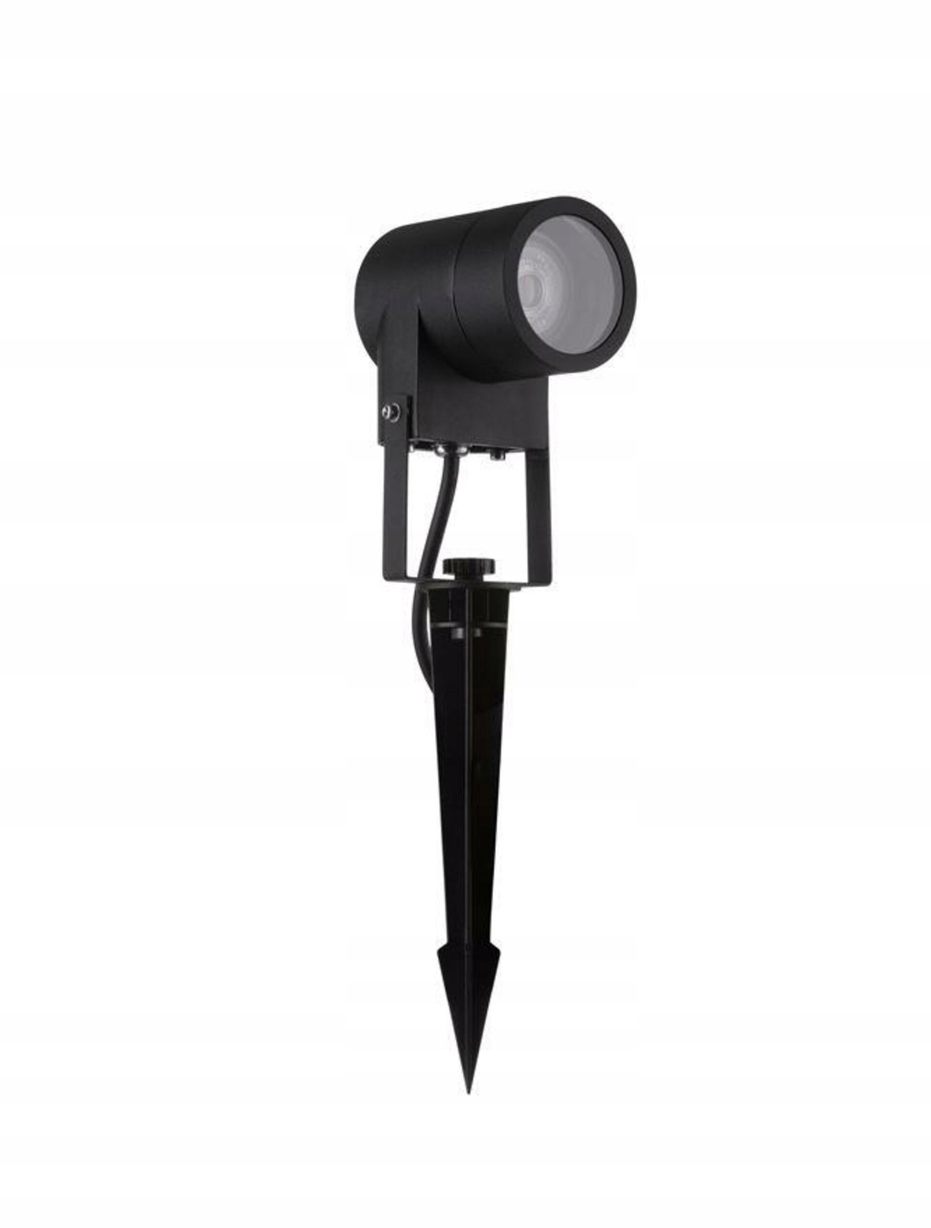 Nova Luce venkovní svítidlo s bodcem Vida černý hliník a čiré sklo GU10 1x1