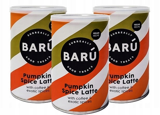Levně Nápoj v prášku Barú Pumpkin Spice Latte s kávou Vege 3x250 g