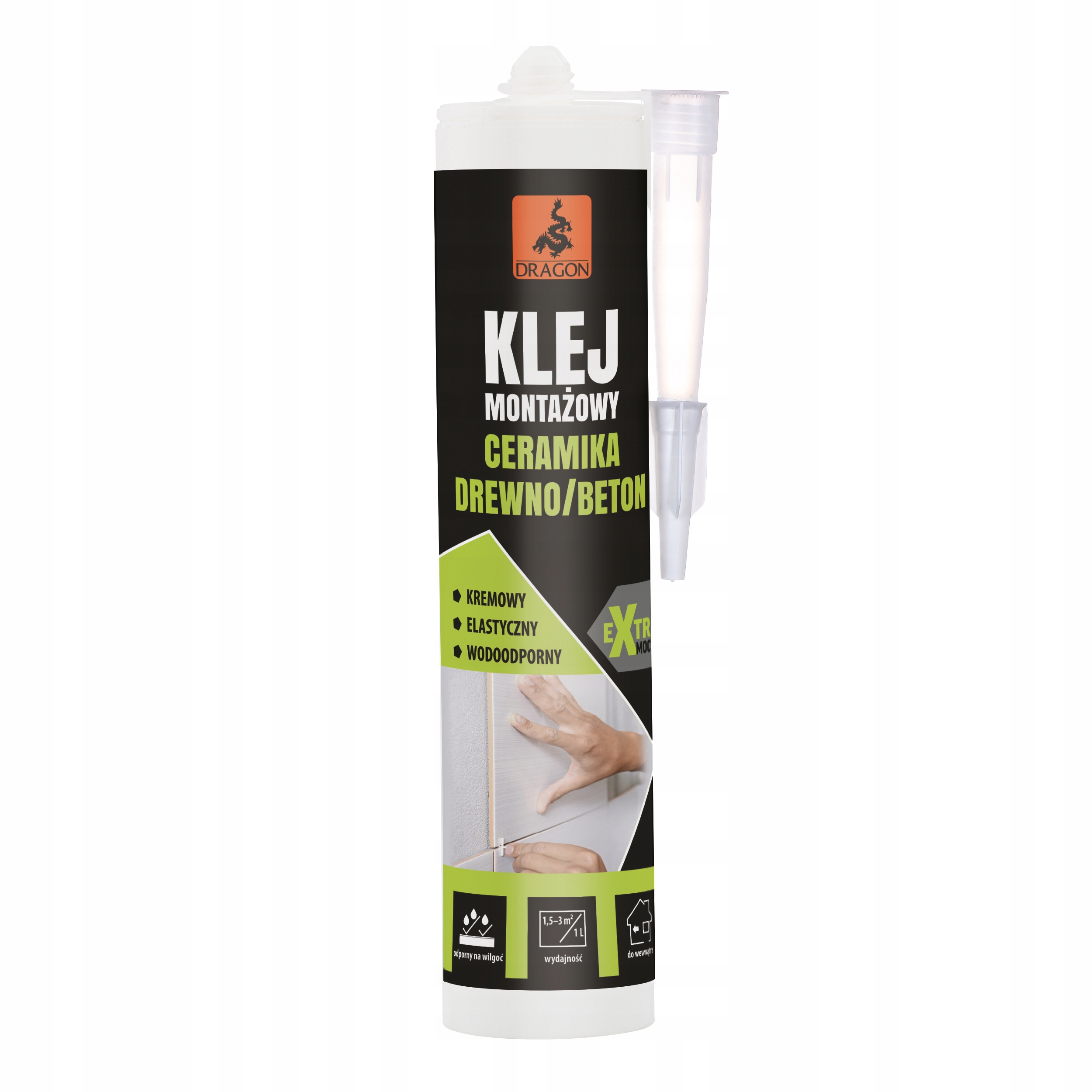 

Klej montażowy ceramika-beton-drewno 280ml Dragon
