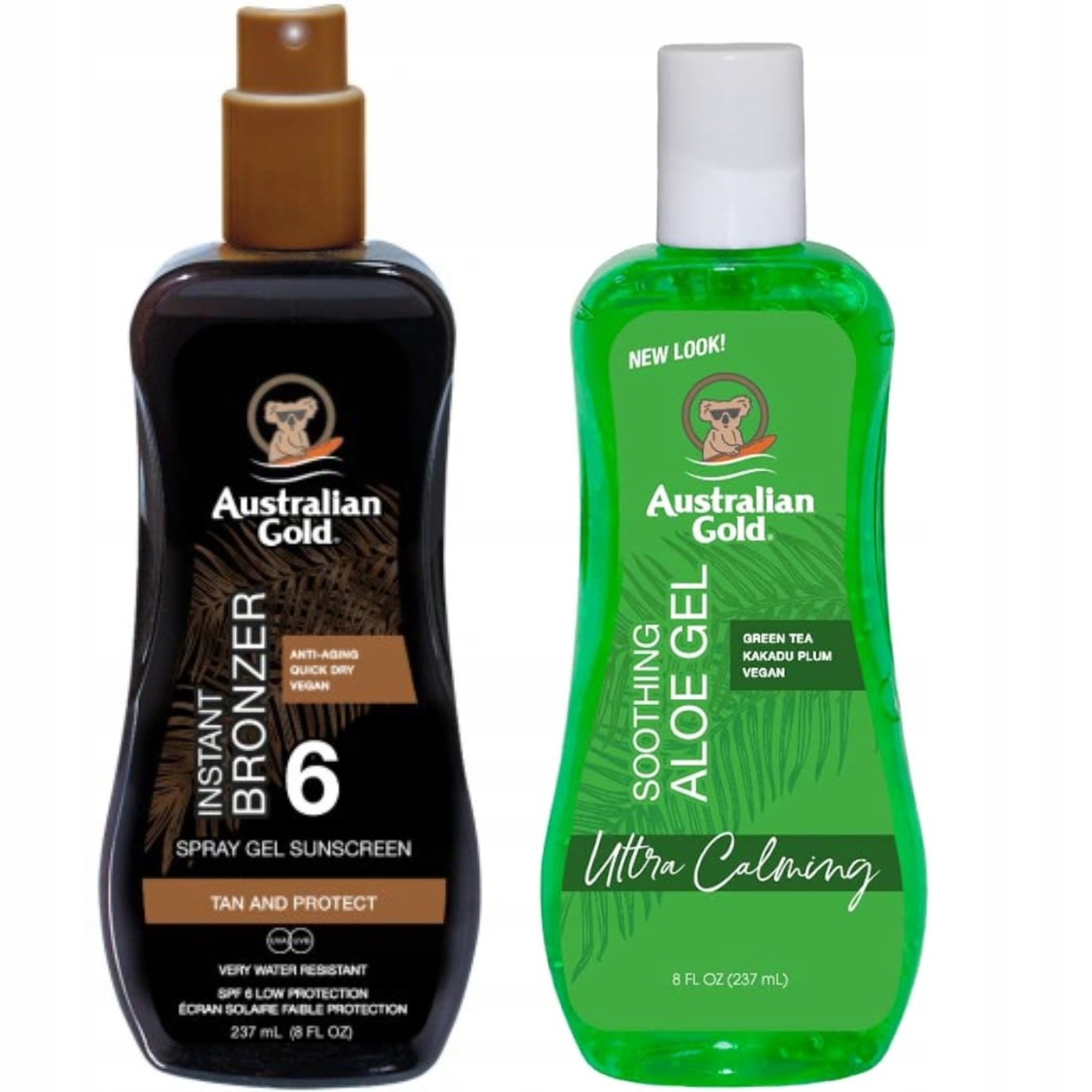 Australian Gold Gel Ve Spreji s bronzerem SPF6 Aloe po opalování