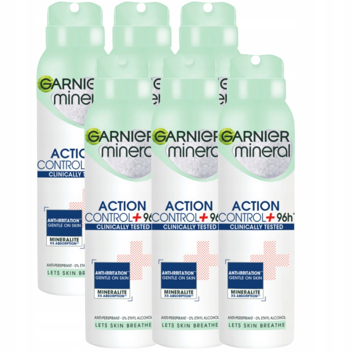 Garnier Mineral Action Control+ antiperspirant ve spreji 6x150ml 96h