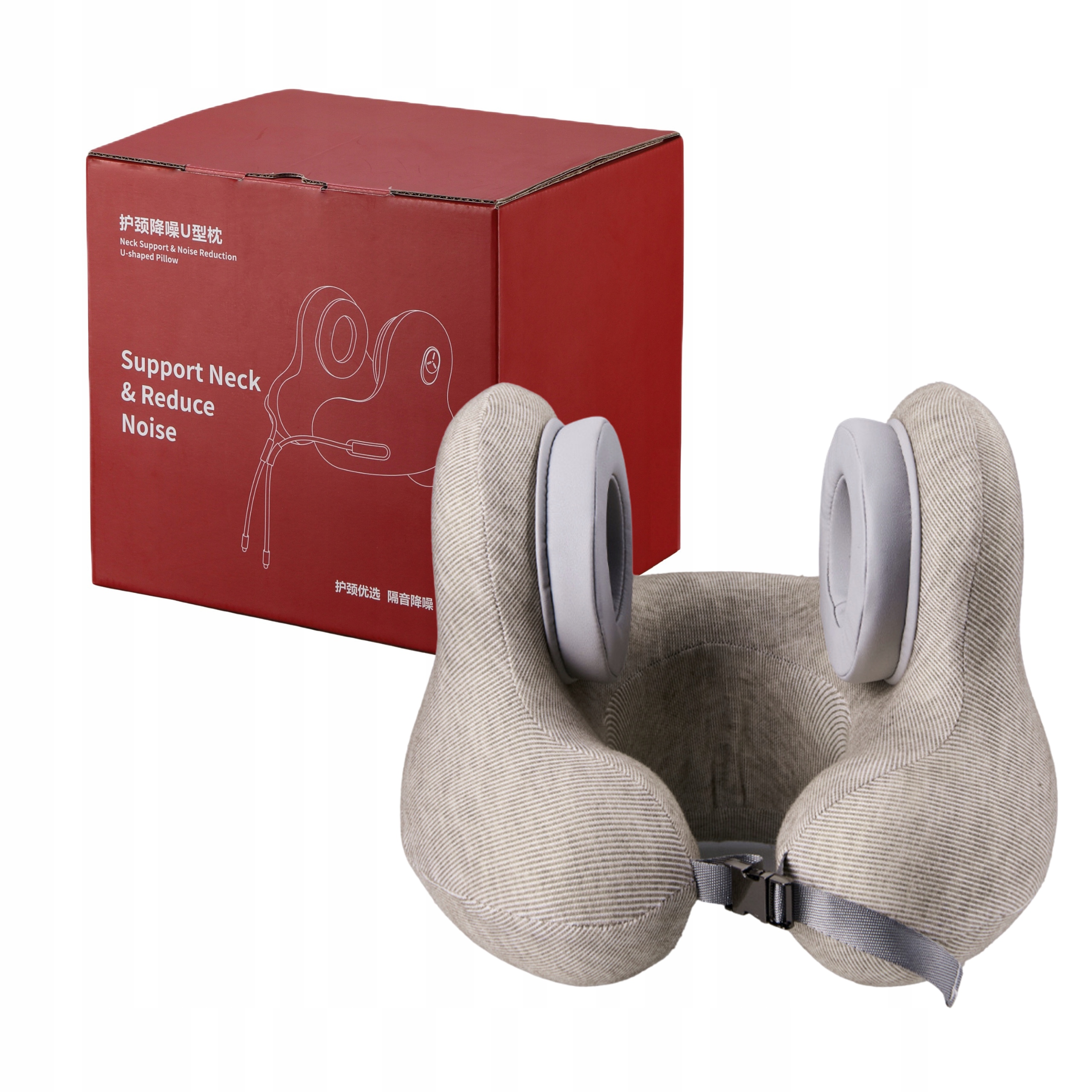 Polštář Rogal Na Krk Do Letadla Aktivní Potlačení Hluku Hudba