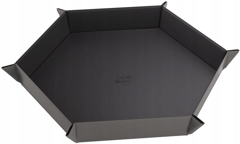 Gamegenic: Magnetic Dice Tray Hexagonal Black/Gray