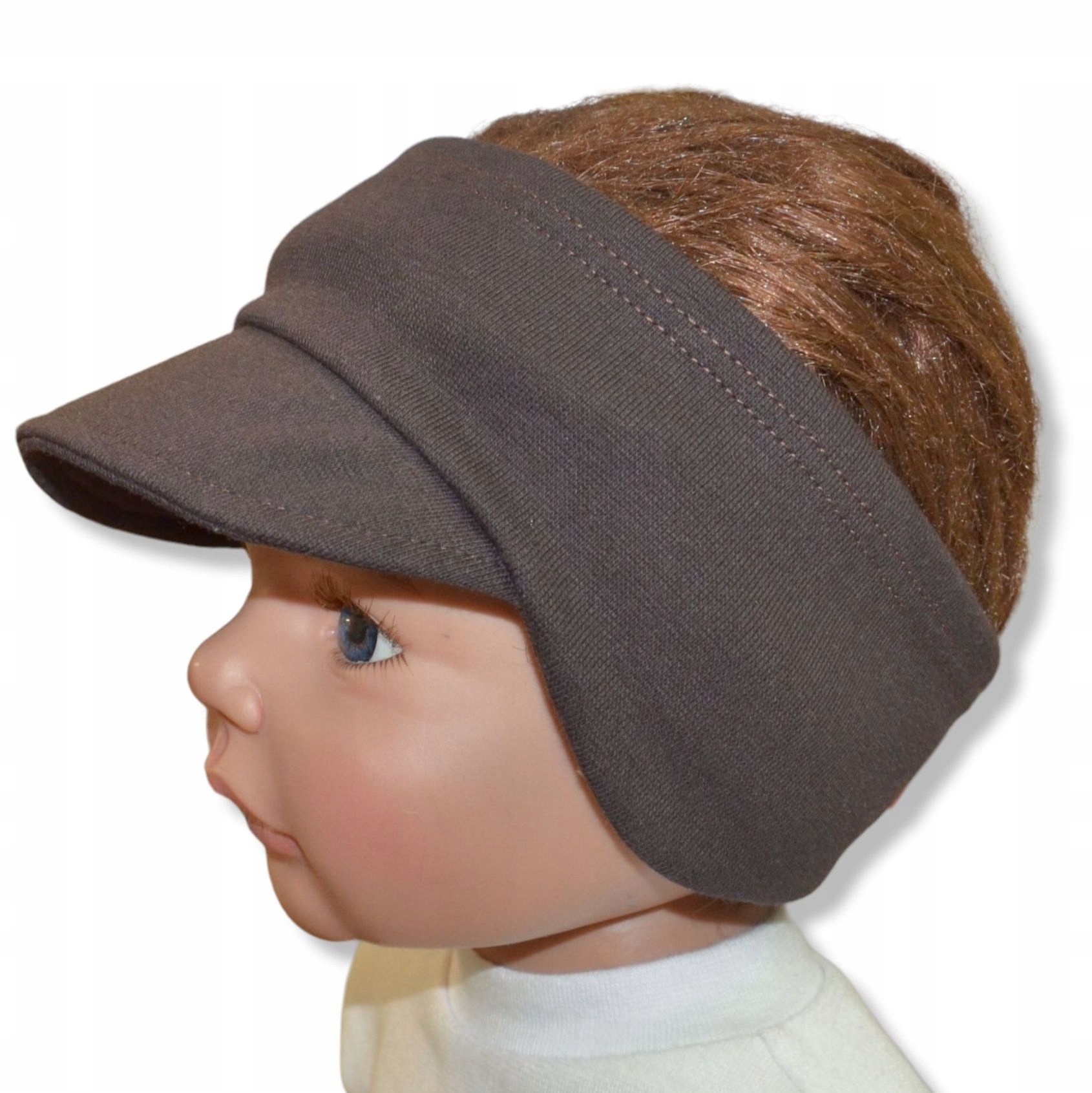 

Opaska z daszkiem 46-53cm 1-5 lat brąz