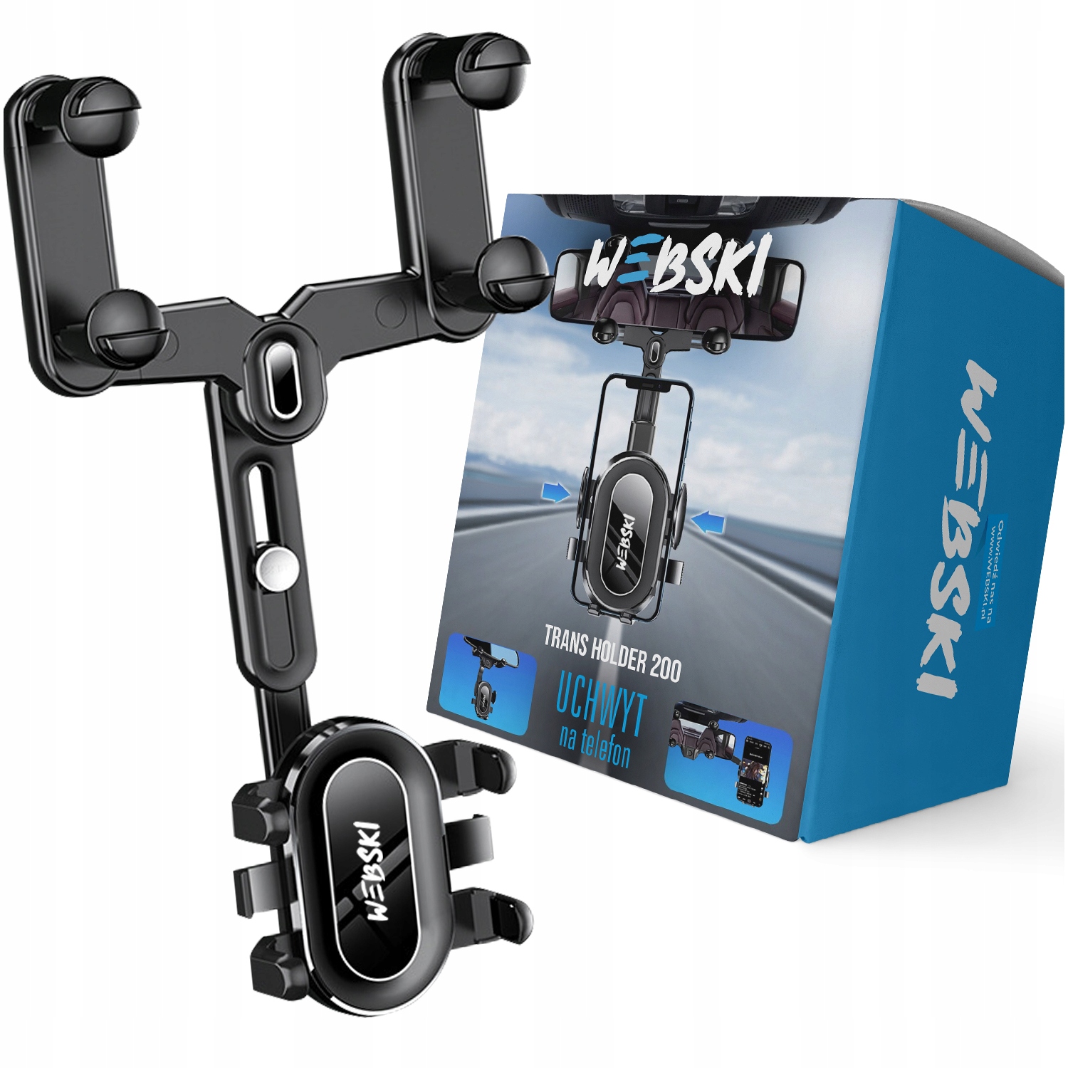 Uchwyt Samochodowy Na Telefon Do Lusterka Cofania