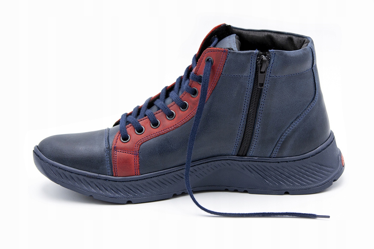 Zimowe buty men skóra blue Joker od dobrebutypl Oryginalne opakowanie producenta pudełko