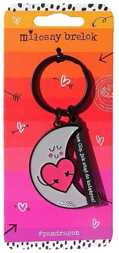 

Brelok miłosny Kocham Cię jak stąd do księżyca