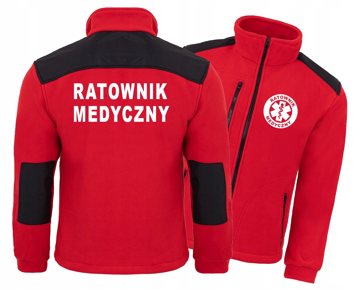

Polar męski Haft Ratownik Medyczny czerwony XL