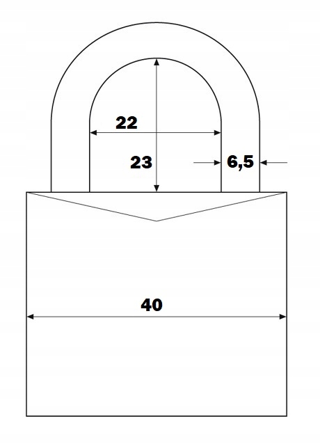 KŁÓDKA ABUS TITALIUM 727 40MM NA KLUCZ Marka Abus
