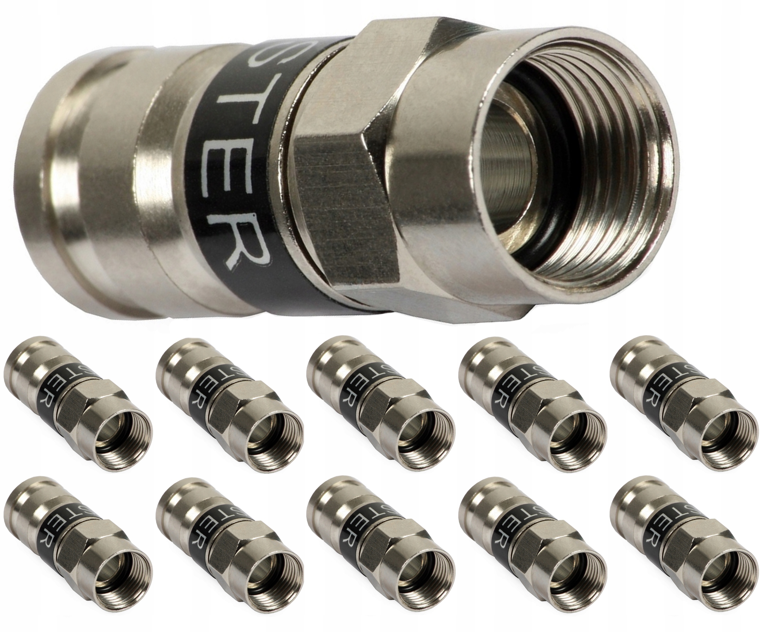 

10szt. Wtyk Kompresyjny Master F 113 Złącze RG-6