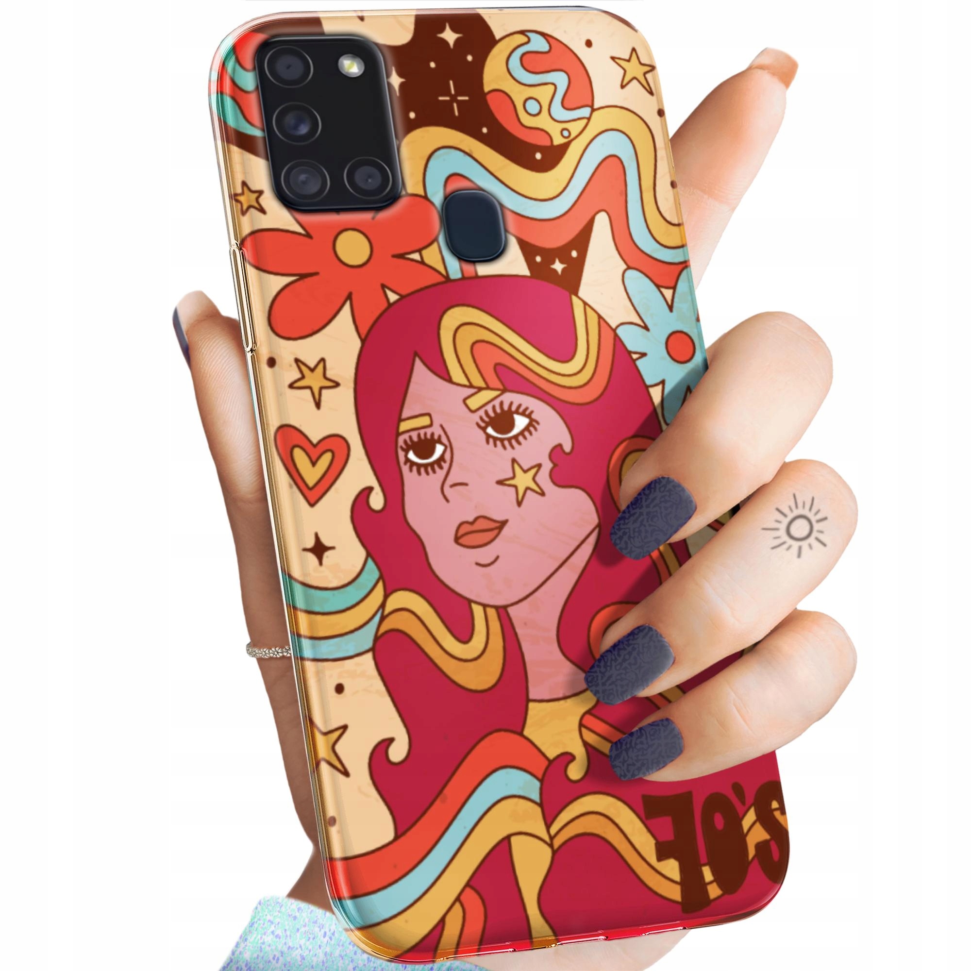 Etui Do Samsung Galaxy A21S Hippie Peace Hippisi Obudowa Pokrowiec