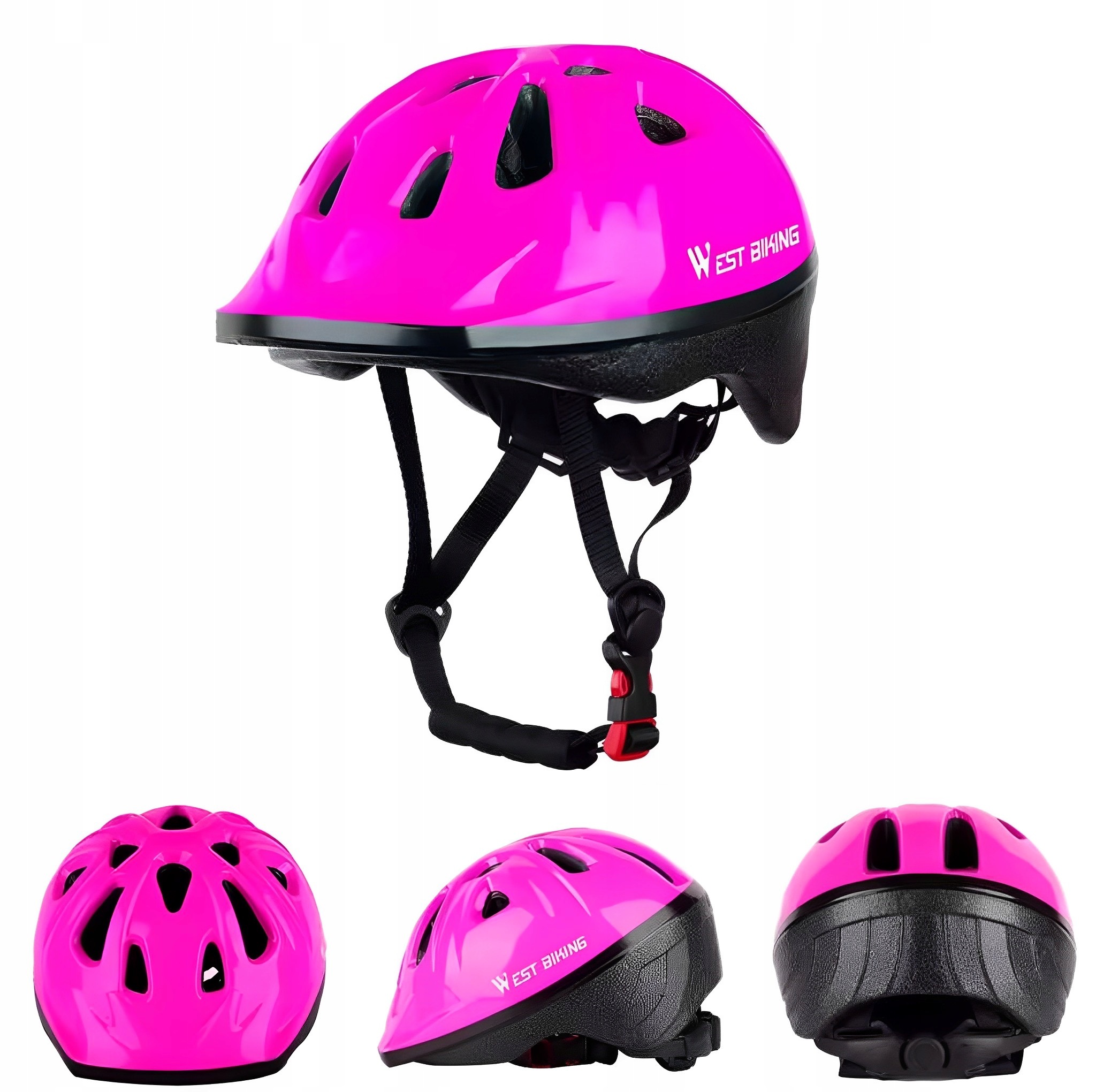 Dětská Ochranná Přilba West Biking Fialová Na Kolo A Koloběžku