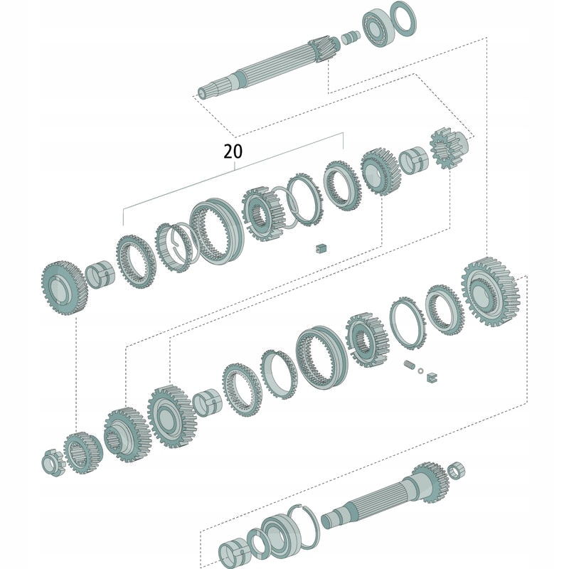 DANA Spicer Jedn. sync. kpl. 3./4. bieg, rev. 1,35 Producent części inny