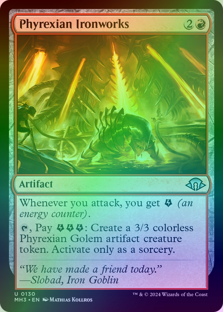 [mtg] Phyrexian Ironworks (MH3) *foil*
