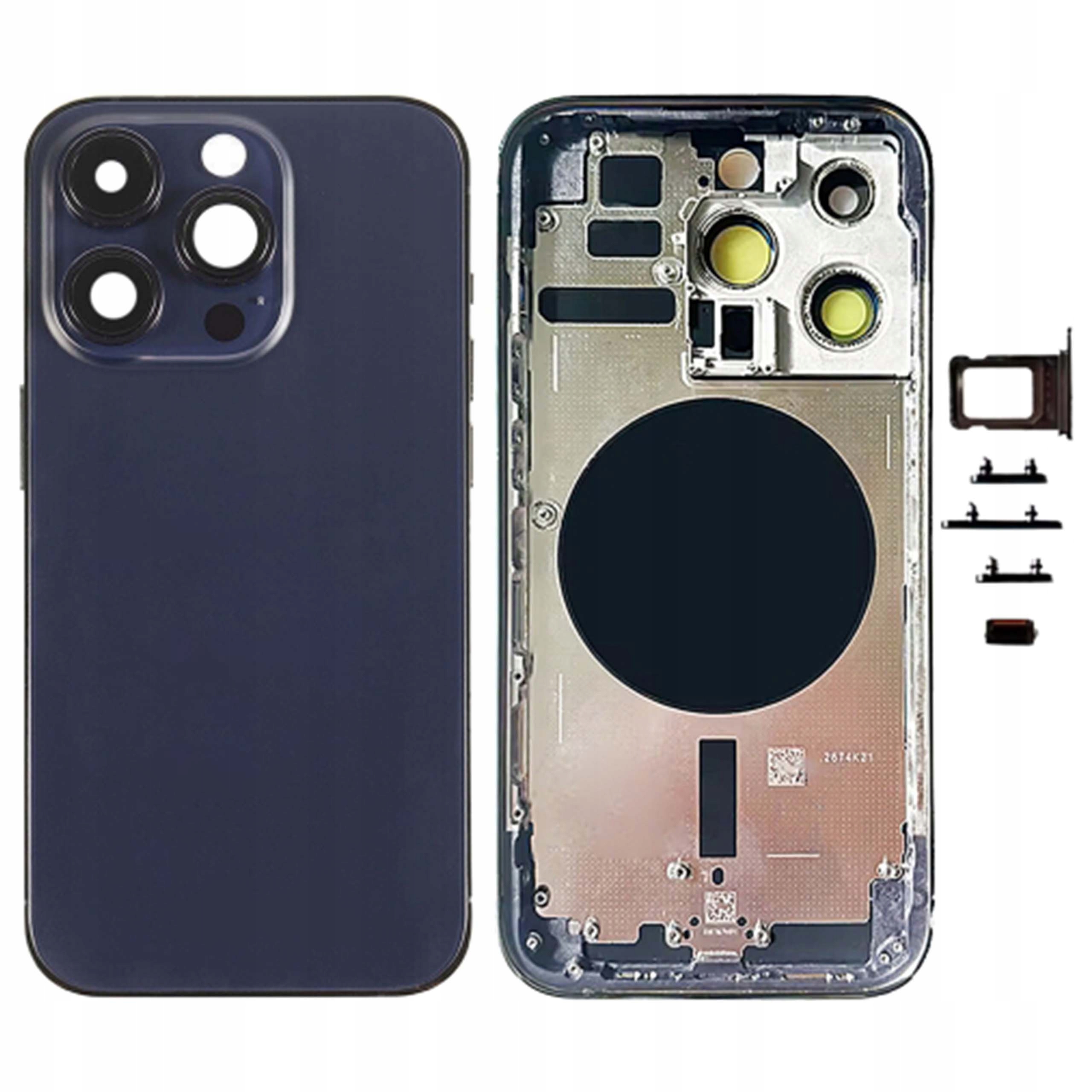 Pouzdro pro iPhone 14 Pro, tělo fialové