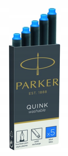 

Naboje Parker Niebieskie Zmywalne 5SZT 1950383