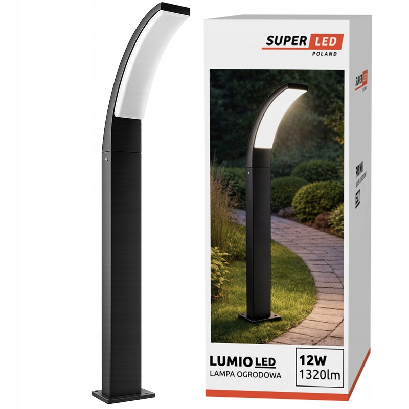 Stojací zahradní Led lampa Sloupek 100 cm 12W Led 1320lm 4000K SuperLED