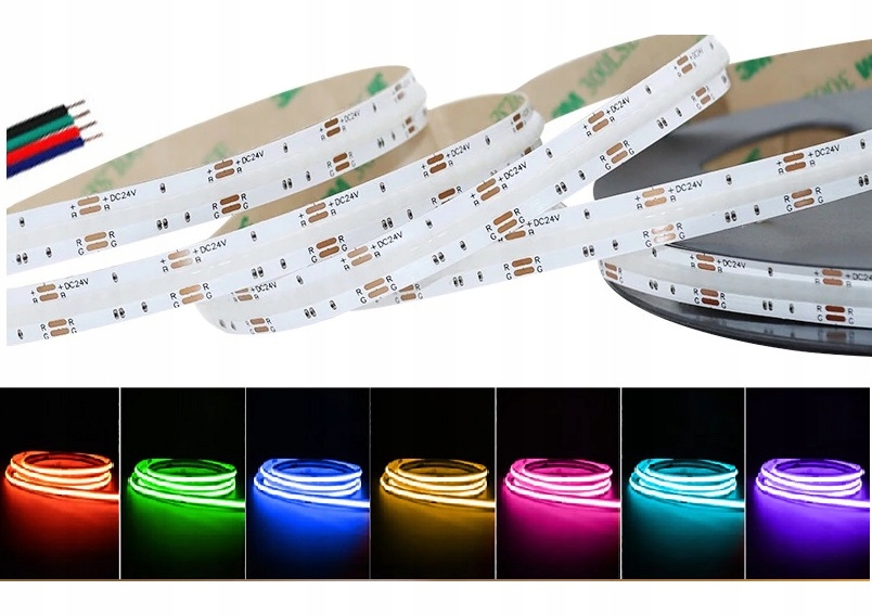 

Taśma Cob Led Rgb Neon 24V 630 Diód 1M. Linia