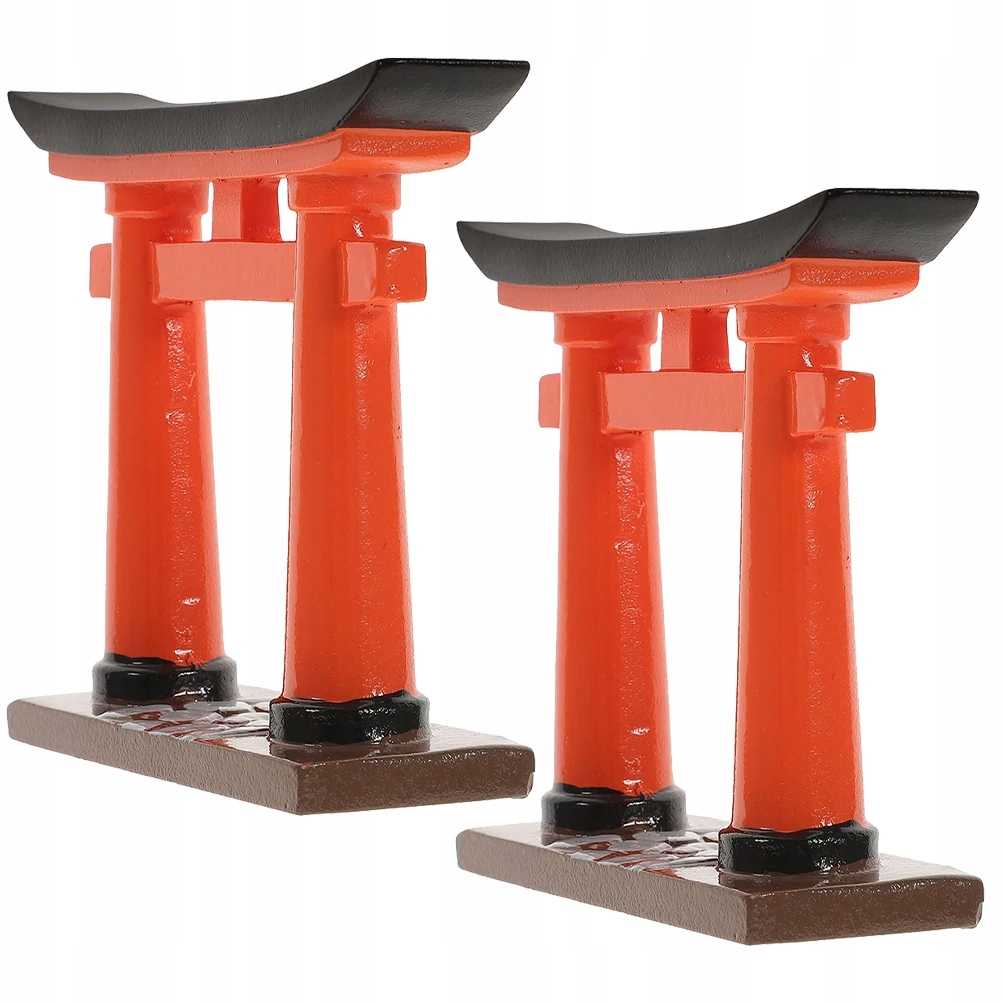 Czerwony Dom Wystrój Domu Bajki Statua Azjatycka