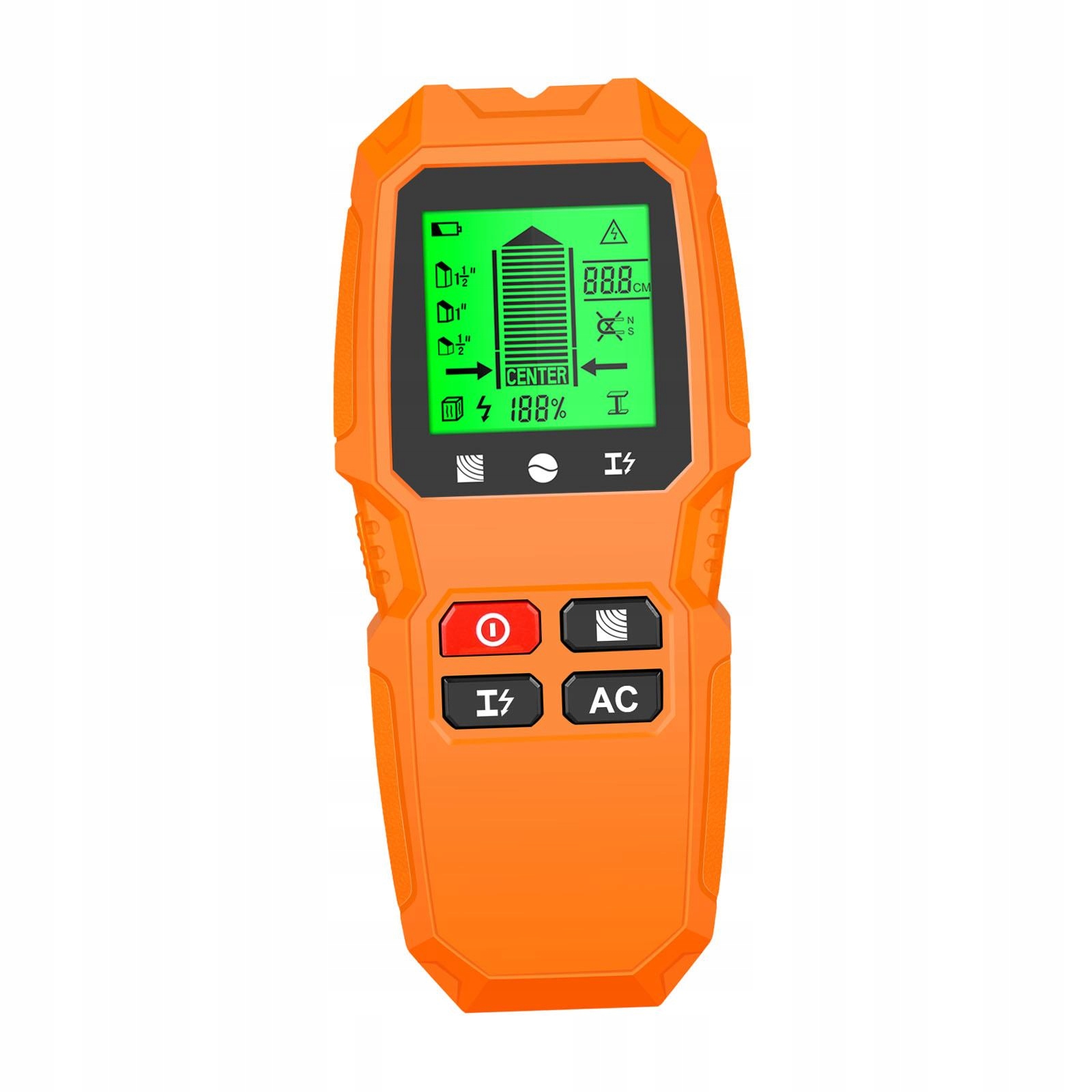 Wall Detector Automatic Shutdown Multifunctional Professional Stud Yellow Marka bez marki