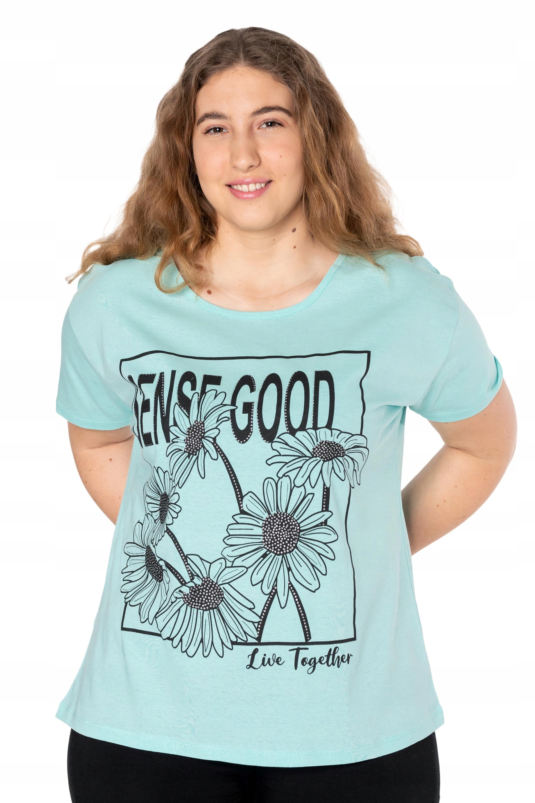 

Duża Koszulka Bluzka Damska Podkoszulek KD10-7 6XL