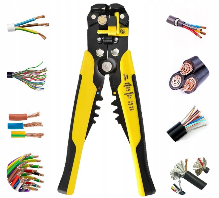 Ściągacz Izolacji do Kabli Przewodów Zaciskarka Kod producenta 11748