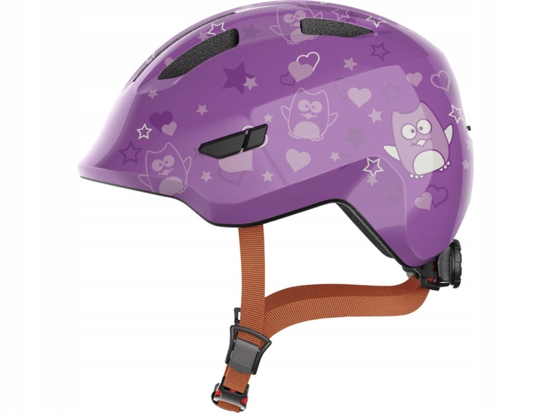 Kask rowerowy Abus Smiley 3.0 Star Fioletowy dla Dzieci (rozmiar M)