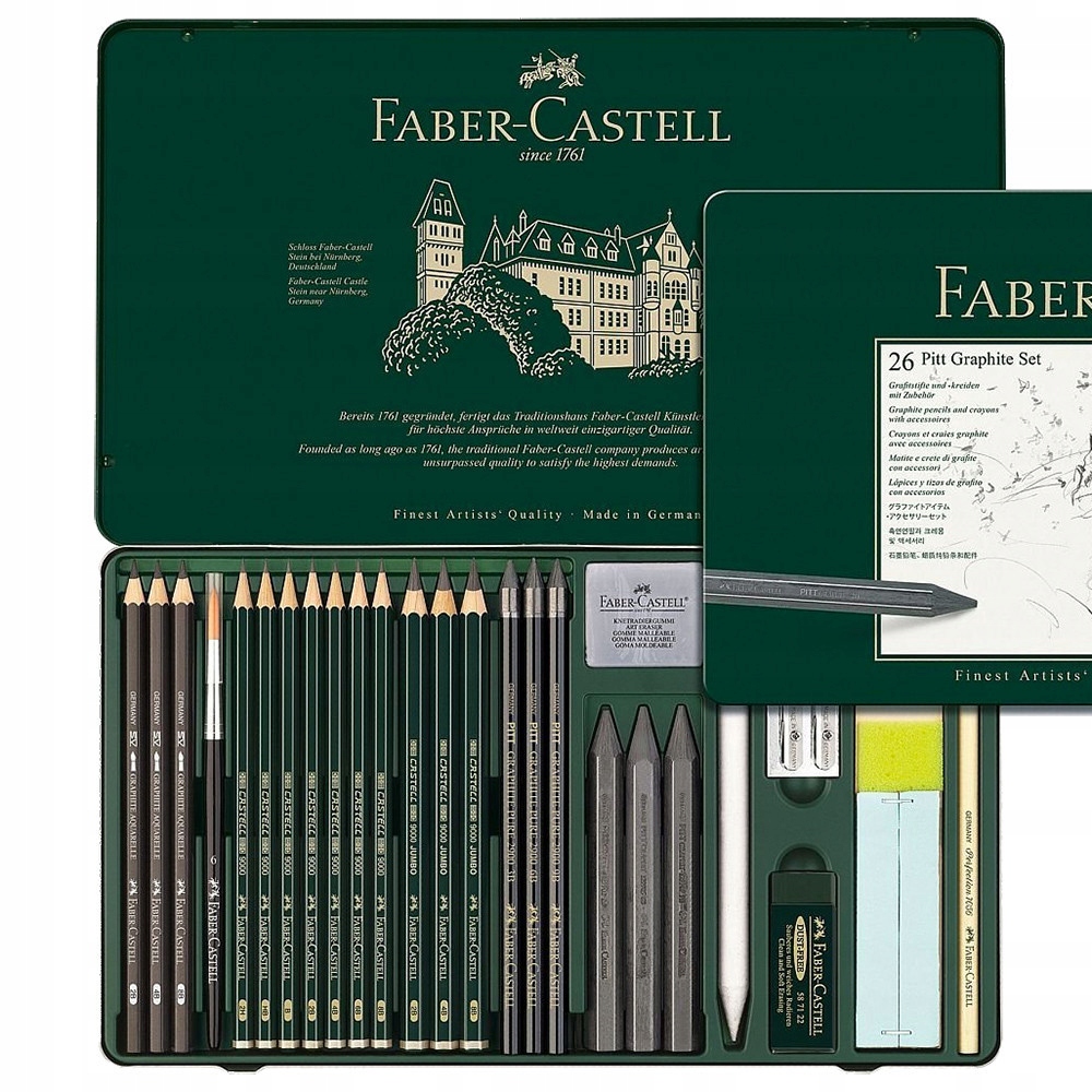 Sada tužek a grafitů Faber-Castell 26 ks