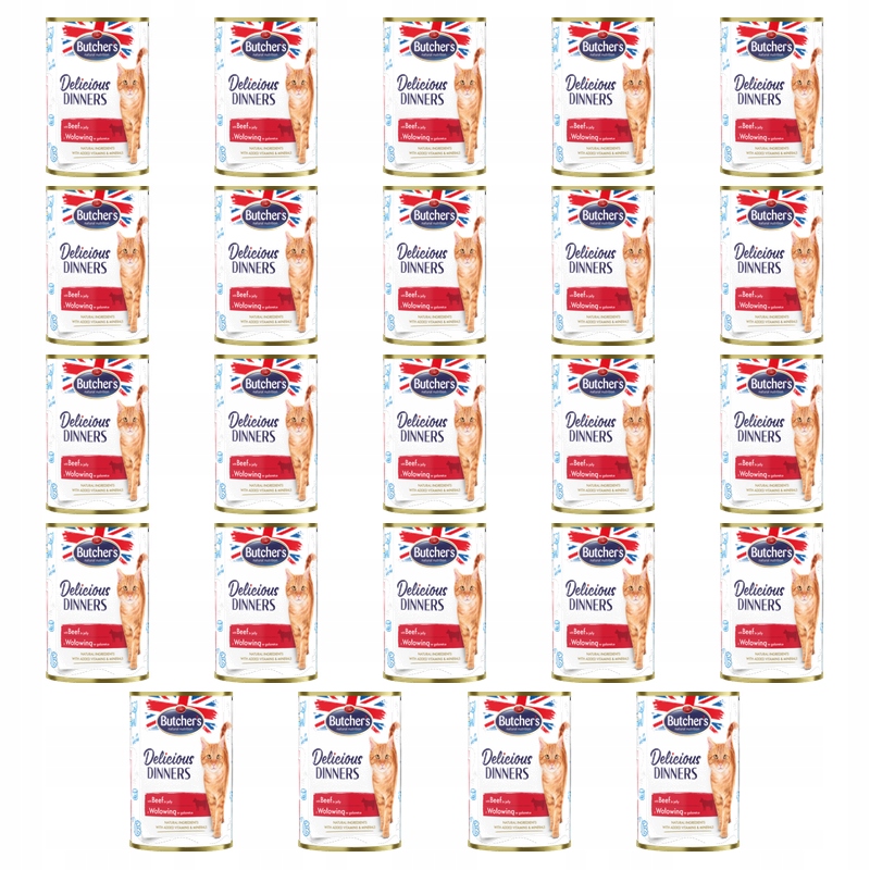 Butcher's Delicious Dinners krmivo pro kočky hovězí 400g X24