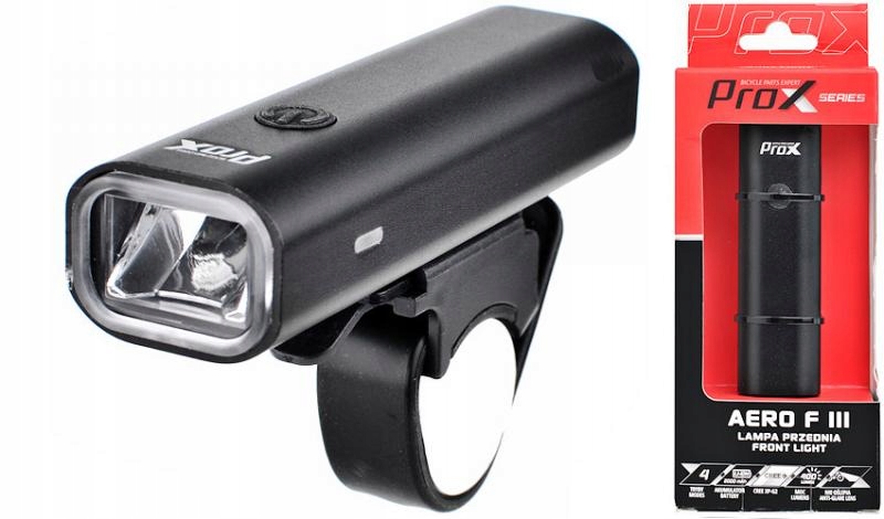 Prox Lampa Rowerowa Na Przód Aero F III 400 Lm Przednia Usb 4 Tryby 2000mAh
