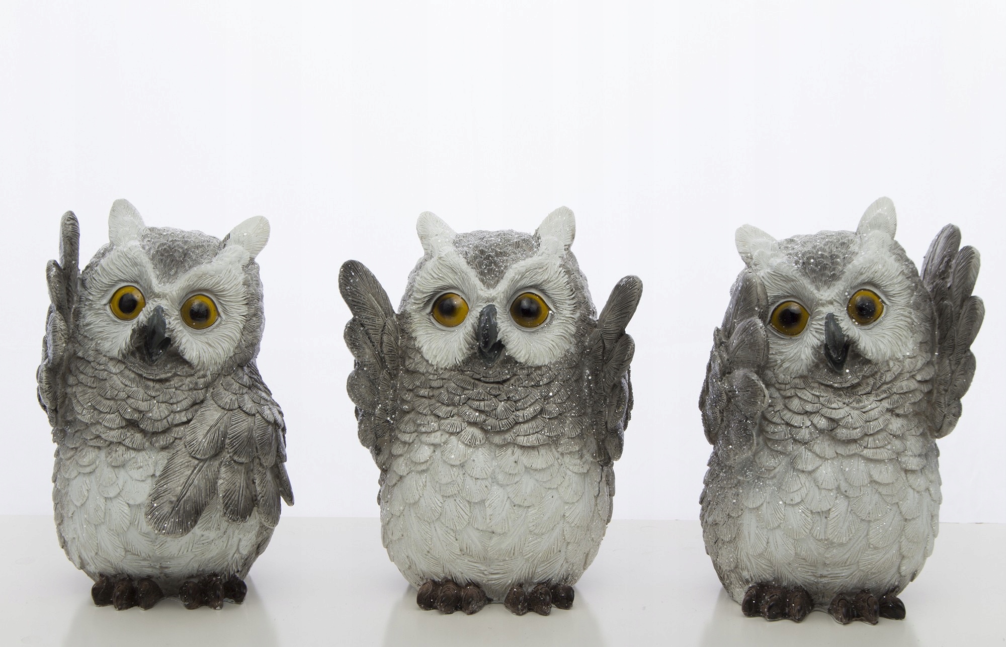 FIGURKA SOWA, DEKORACJA, NA PREZENT, ŚWIĘTA Szerokość produktu 12 cm