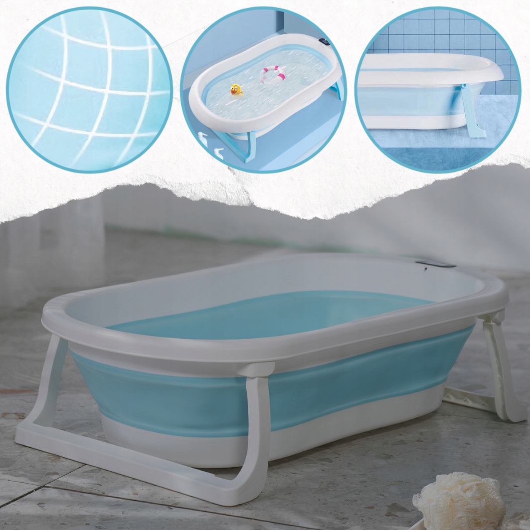 SKŁADANA DUŻA WANIENKA DLA DZIECI TERMOMETR FOTELIK PODUSZKA DO KĄPIELI EAN (GTIN) 3607201555109