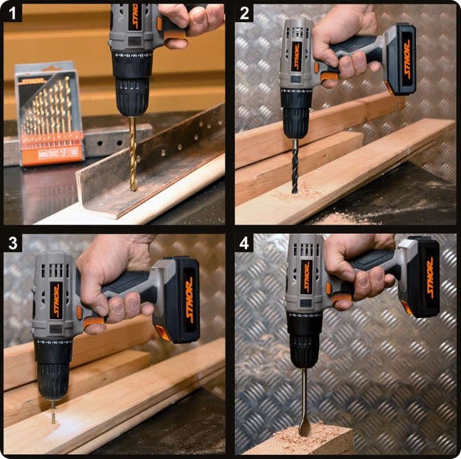 WIERTARKO WKRĘTARKA AKUMULATOROWA 10.8V 1.3Ah Napięcie (V) 10,8 V