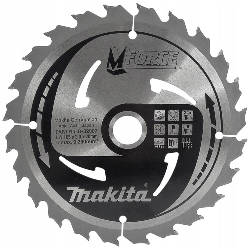 

Tarcza do drewna Makita Mforce 165X20 B-32007