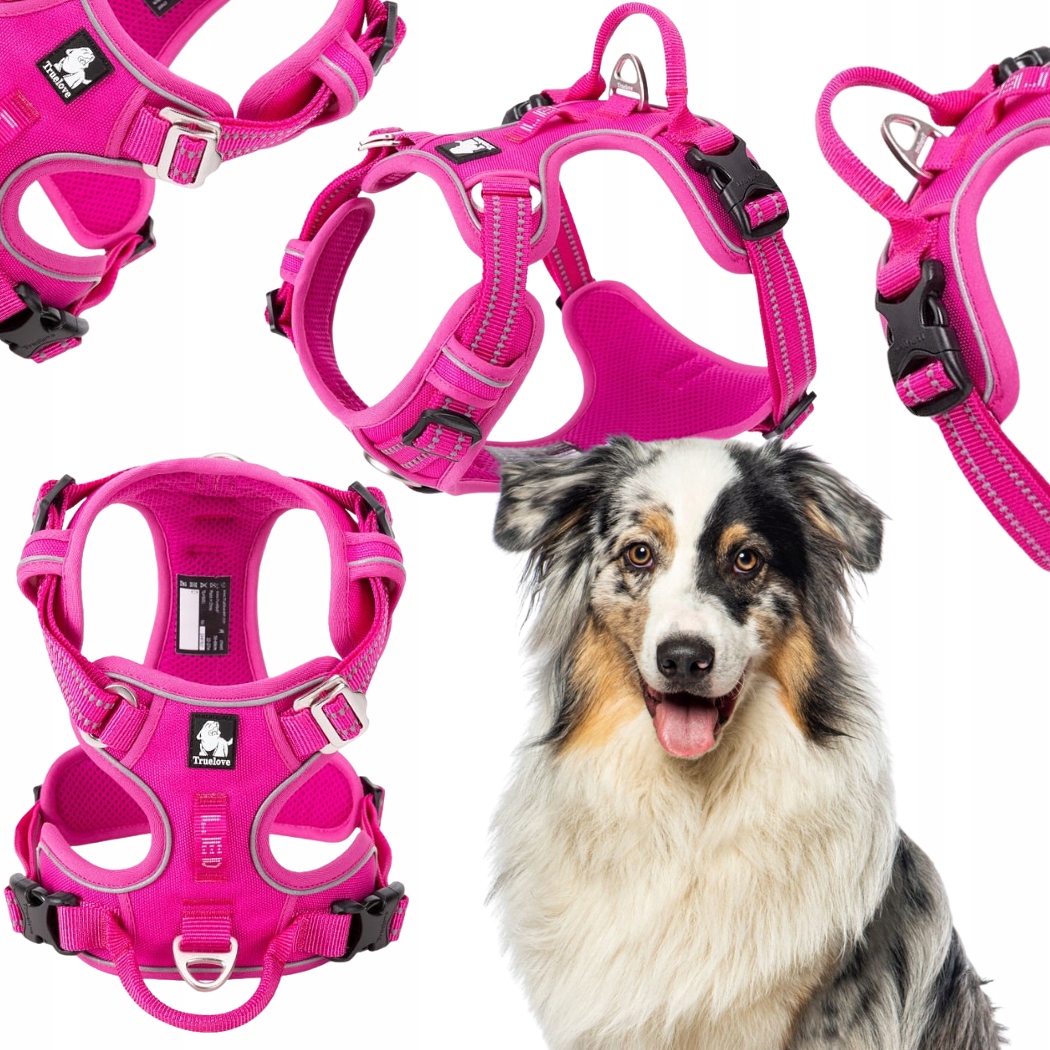 Levně Postroj Pro Psa Nastavitelný Truelove Front Line Premium Odolný Růžový L