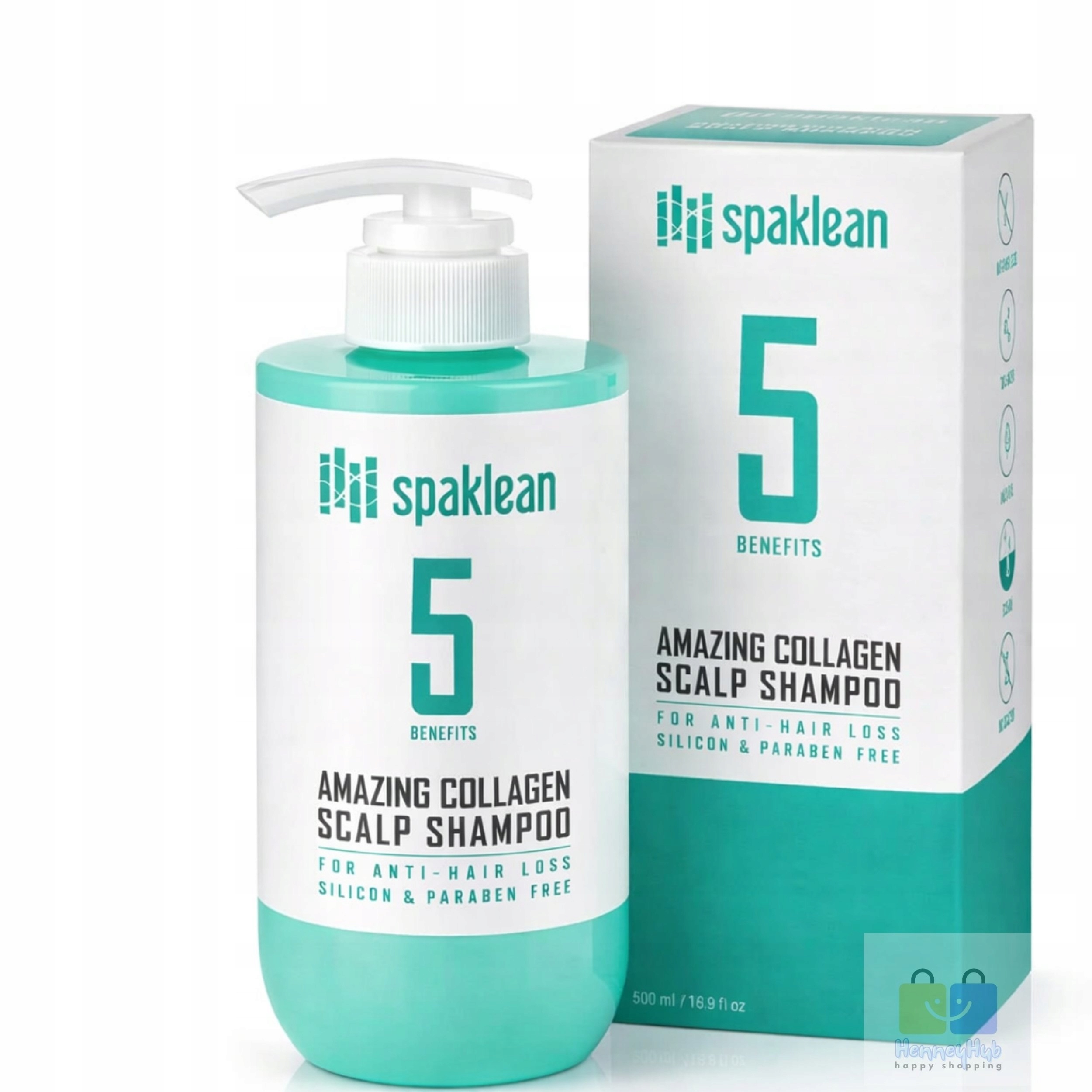 Szampon Spaklean Amazing Collagen Scalp Shampoo 500ml Z Kolagenem