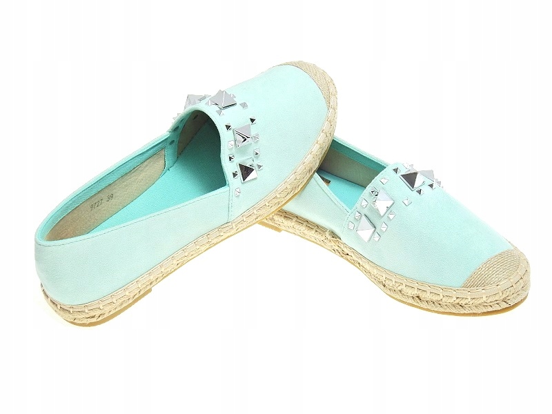 ESPADRYLE DAMSKIE ĆWIEKI 9727 Green r.37 Marka inna