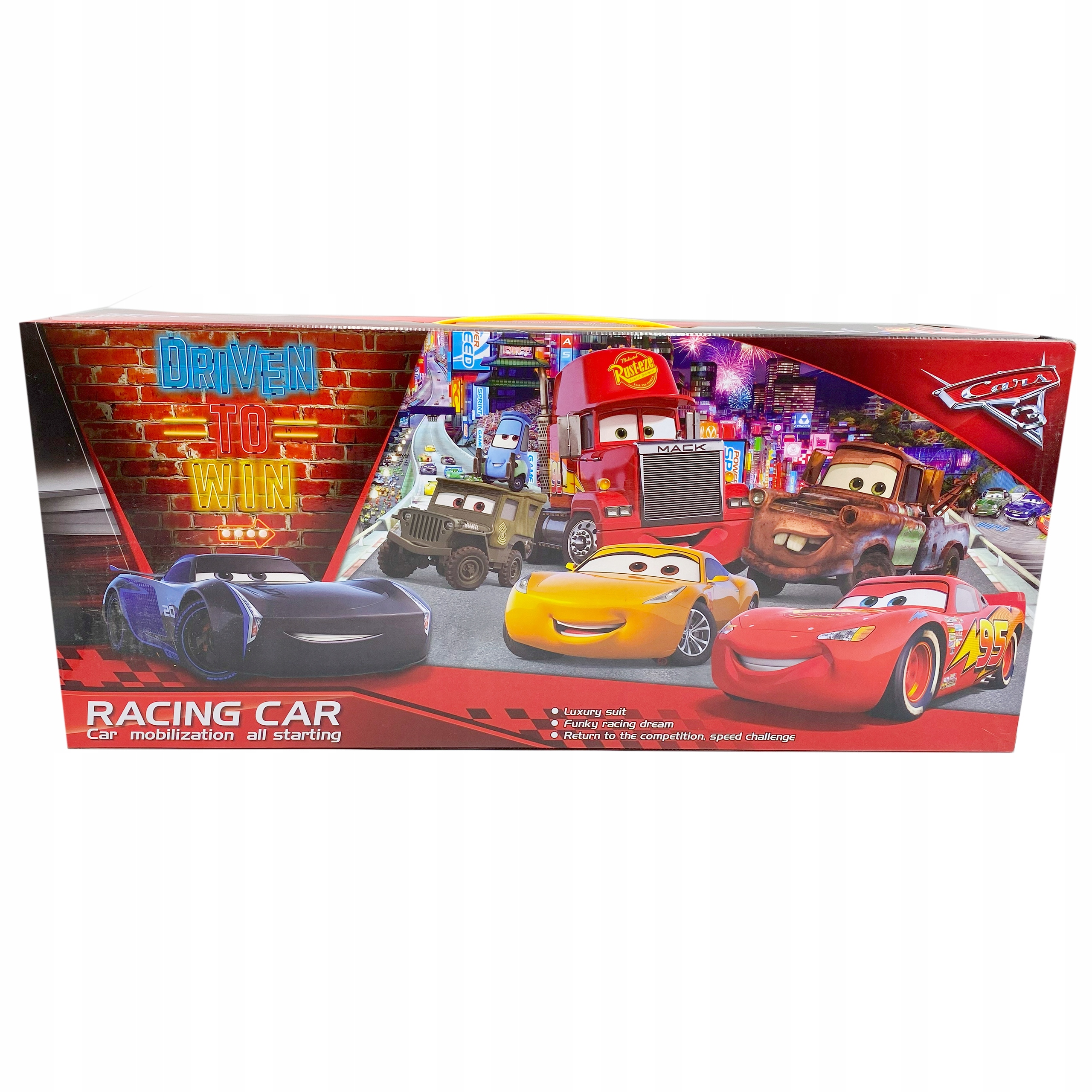 Auta 3 Cars 3 Zestaw Samochodziki Maniek Zygzak Barry DePedal czerwony Kod producenta AUTA-3