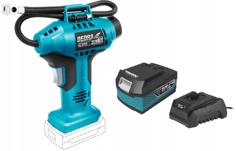 Dedra Kompresor, pumpa akumulátor 4AH Set 18V SAS+DED7078 11Bar