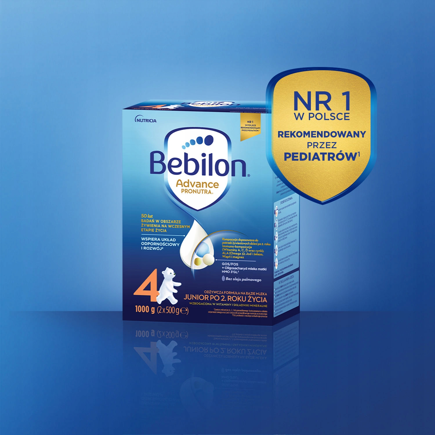 Bebilon 4 Advance Pronutra Junior ZESTAW 4x 1000 g EAN (GTIN) 5900852920363