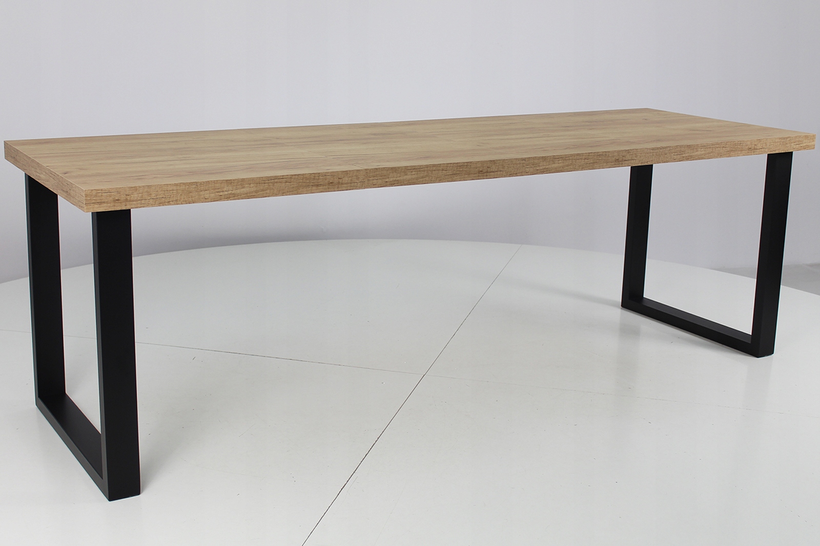 Rozkładany stół 80 na 140 z 6 krzesłami z ekoskóry Wysokość stołu 77 cm