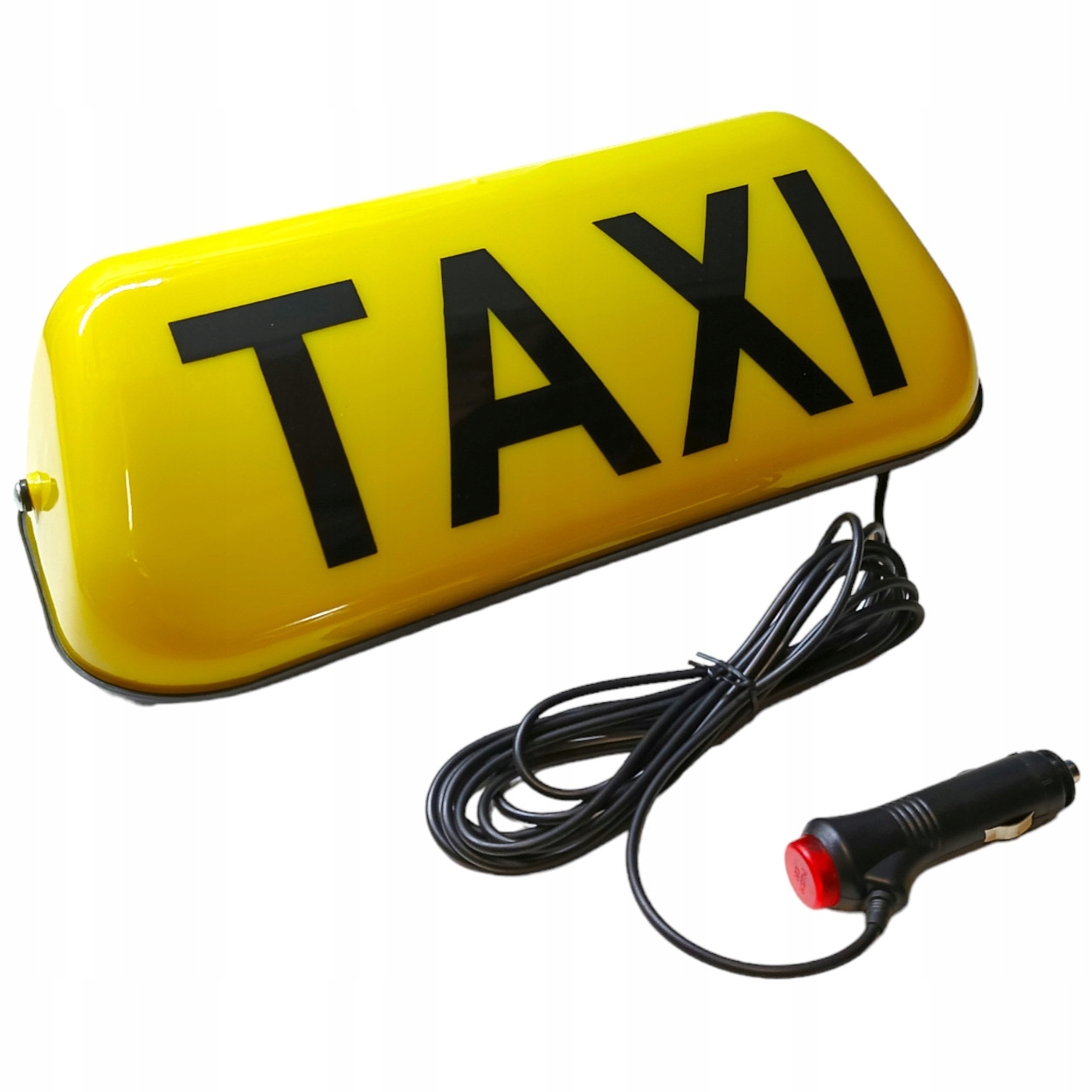 LAMPA TAXI LED KOGUT ŻÓŁTY SZPAKÓWKA NA MAGNES Z WTYCZKĄ