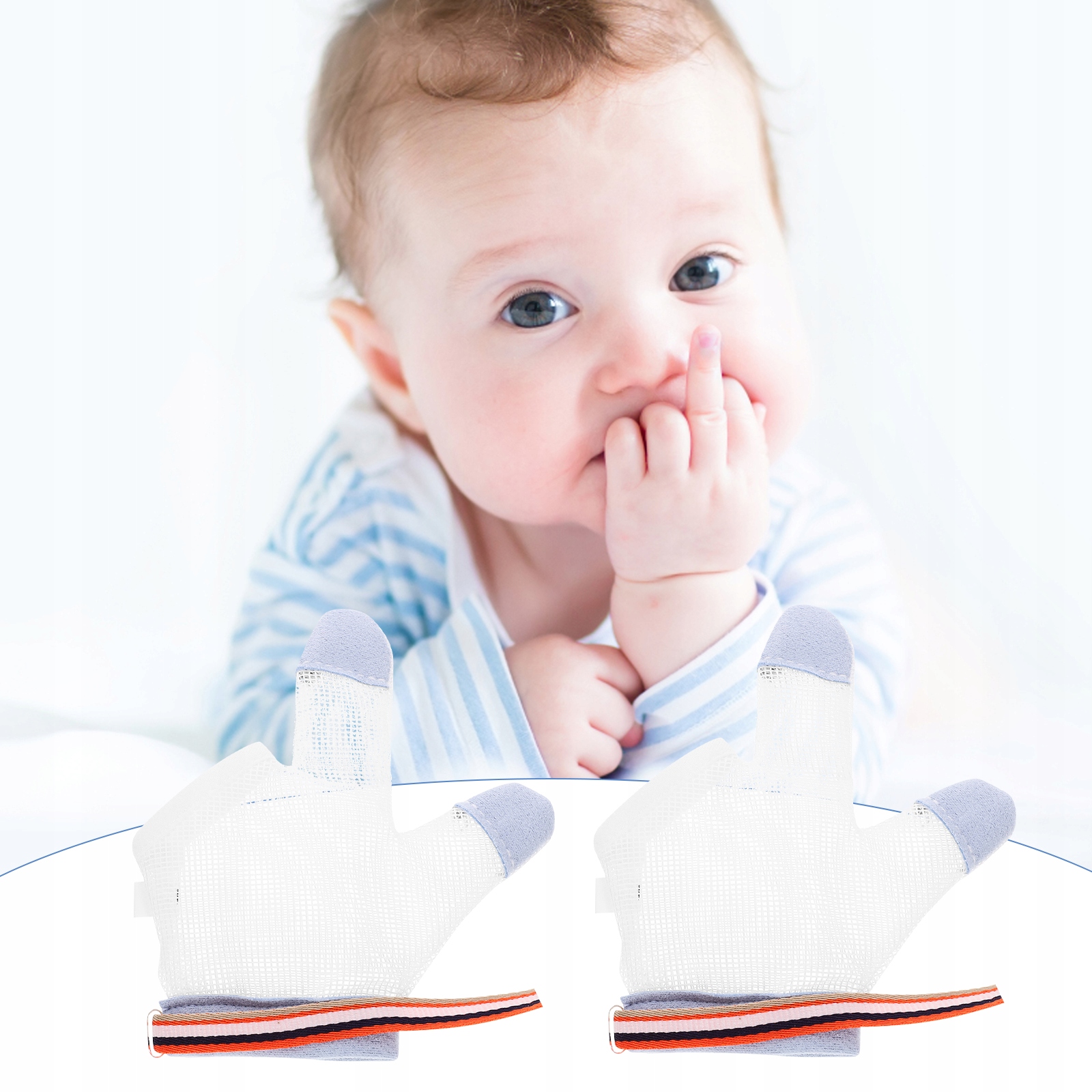 RĘKAWICE Z PÓŁPALCAMI DLA NIEMOWLĄT DZIECIĘCE RĘKAWICE PRZECIWJEDNIOWE Rozmiar (new) 182 (177 - 182 cm)