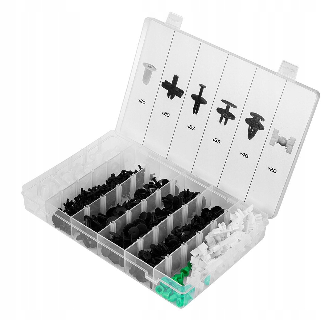 NEO ZESTAW KOMPLET SPINEK SAMOCHODOWYCH DO BMW 290 SZTUK ORGANIZER 11-961 Marka Neo Tools