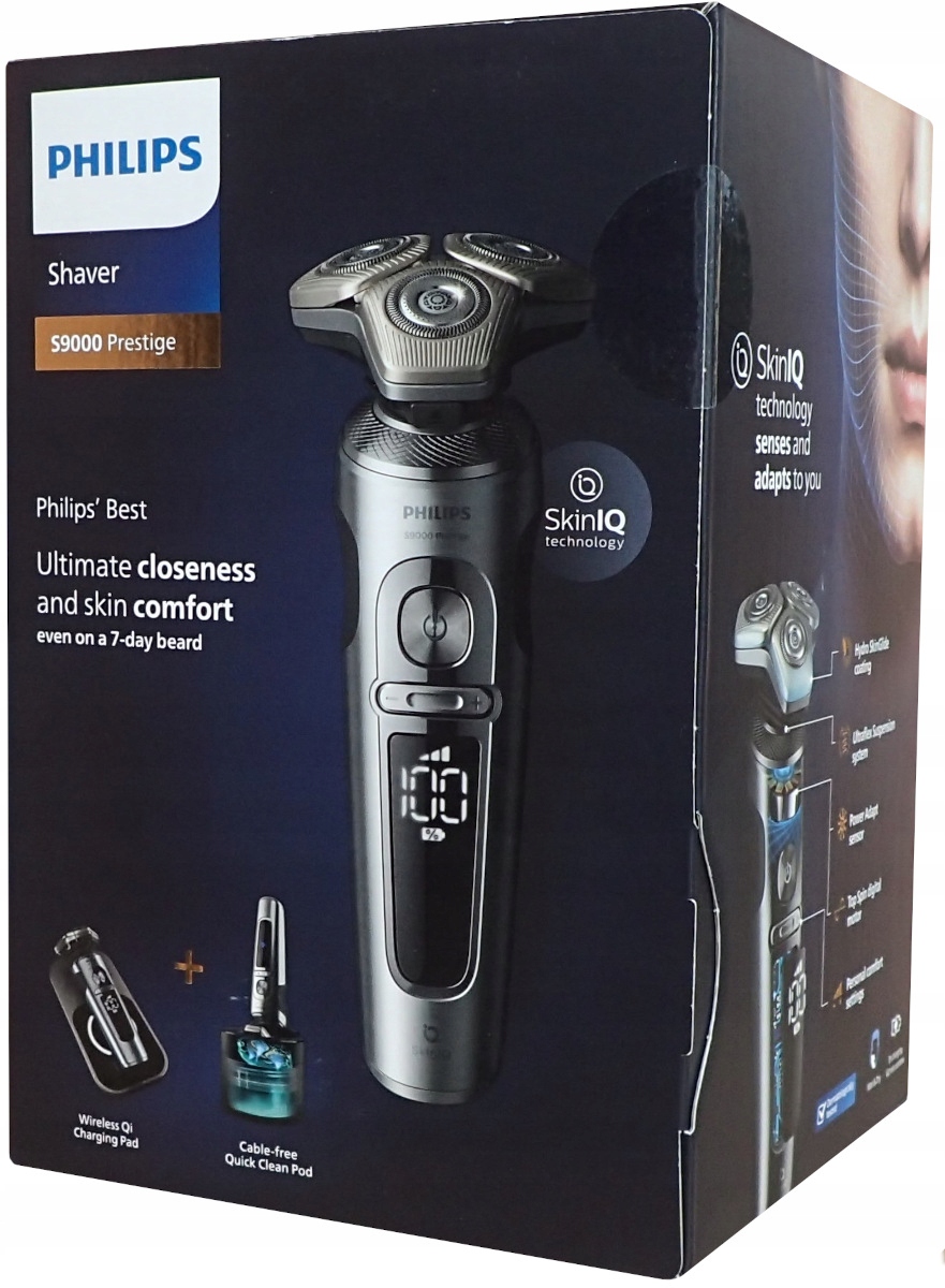 Holicí Strojek pro muže Philips SP9885/35 S9000 Prestige Mata Qi Zastřihovač Základna