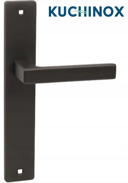 

Czarna matowa prosta klamka Loft Rando bez otworu