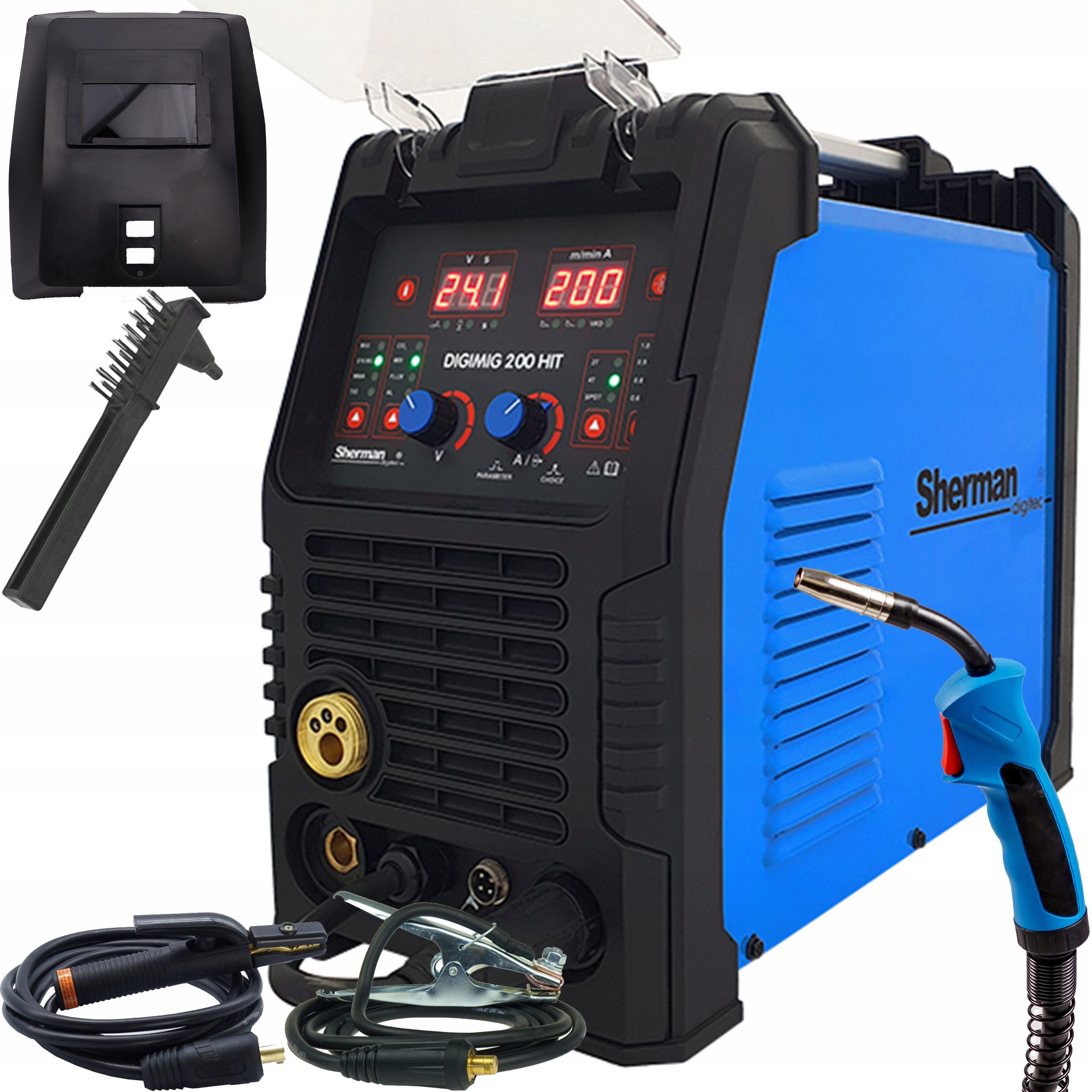 Spawarka Inwertorowa Sherman Digimig 200 Synergia Mig Mma Tig 200A 230V