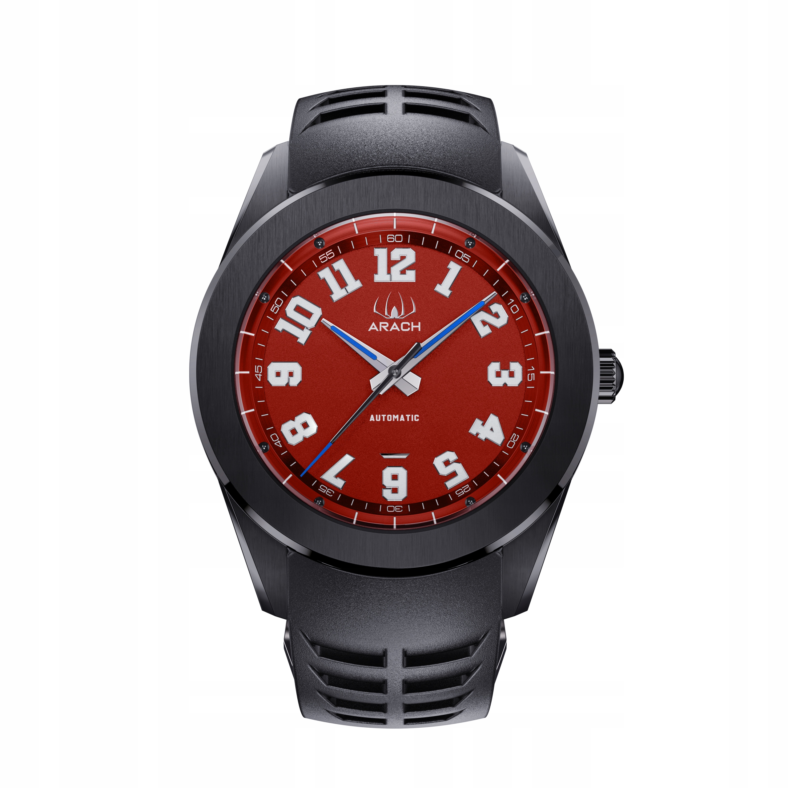 Dámské a pánské hodinky Arach A66H Automatický Bordó ciferník 42 mm
