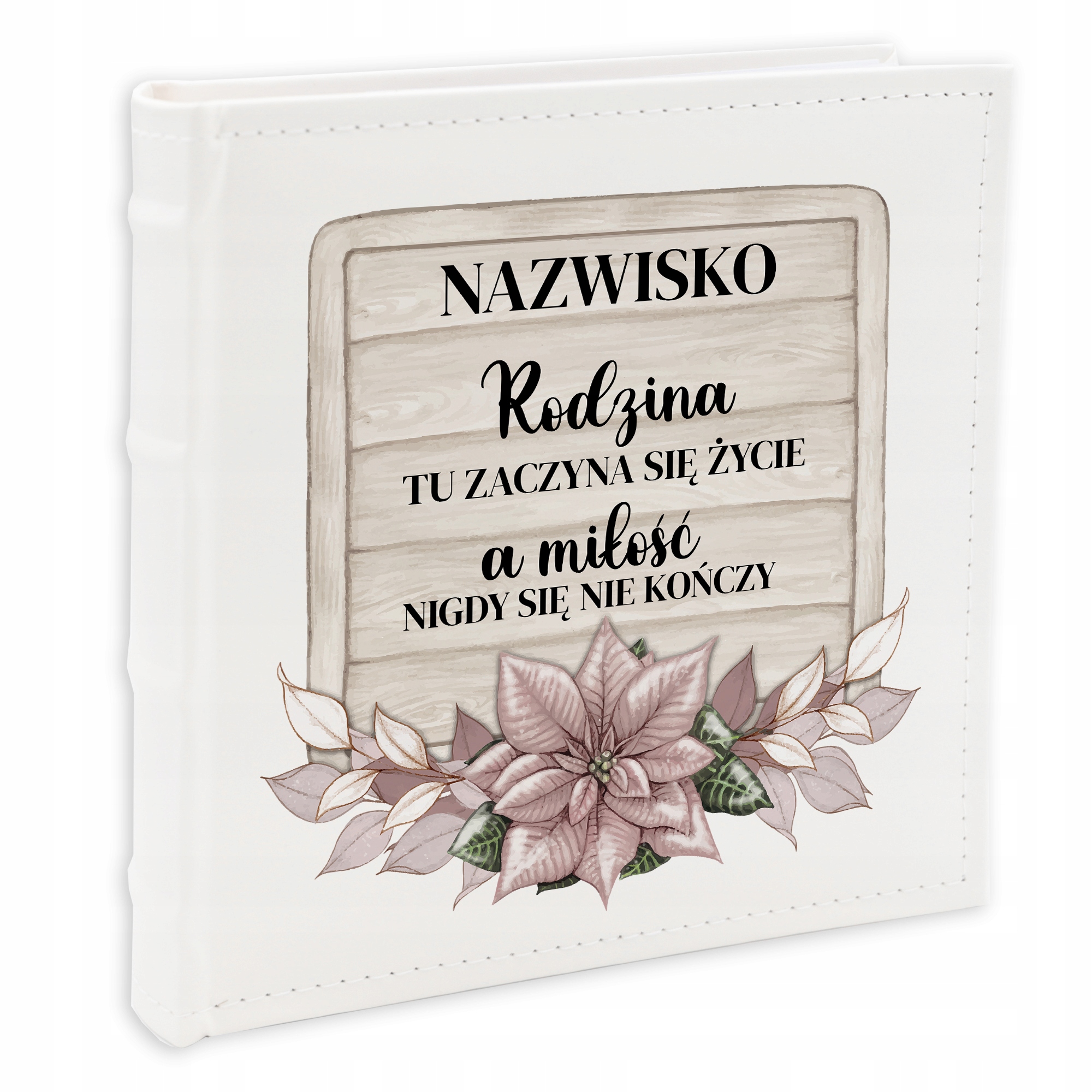 Album na fotografie 10x15 cm Bílý Rodinný Personalizace Kreator